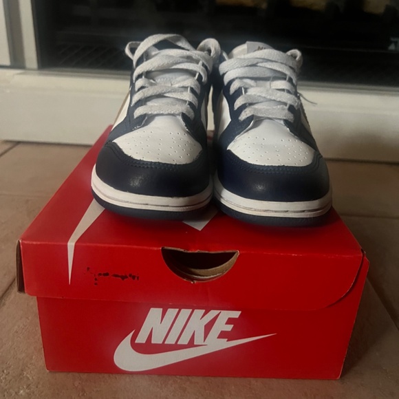 Nike Dunk Low PSE White/Wheat/Midnight Navy Size 13c - Picture 3 of 14